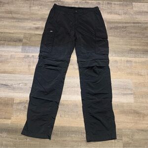 Columbia Black Convertible Zip Off Pants Mens 32 X 34 Hiking Fishing Outdoor
